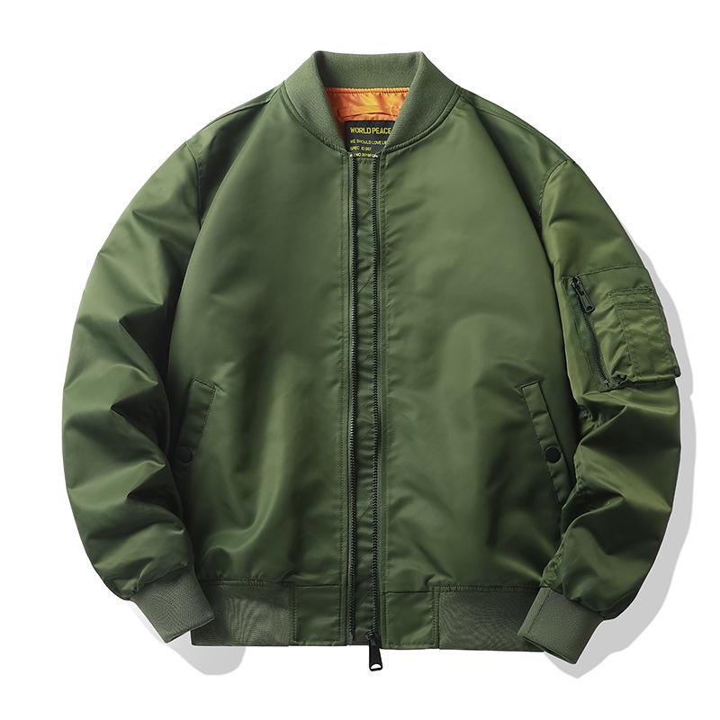 Spring & Autumn MA-1 Men's Pilot Jacket: Loose Fit Flight Style