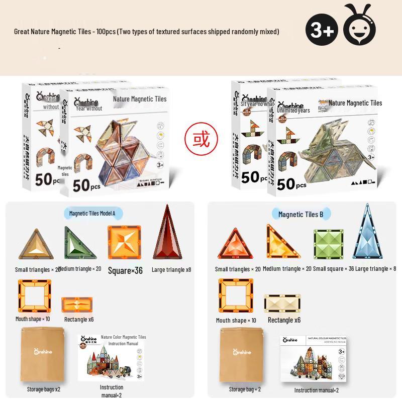 Magnetic Tiles Educational Building Blocks