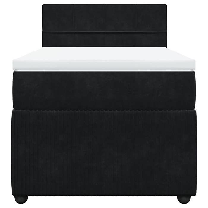 Maison Exclusive - Lattenrost mit Matratze Schwarz 100x200 cm Samt