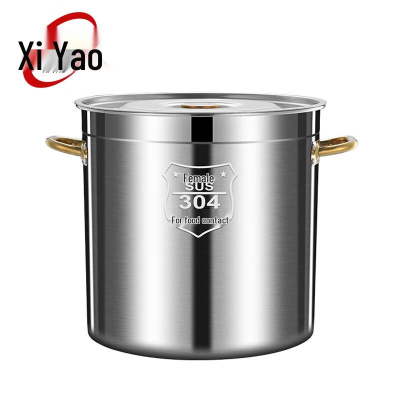 Xiyao 304 Stainless Steel Commercial Soup Pot with Lid