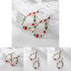 Elegant Teardrop Earrings Alloy Material Stylish And Trendy Geometric Design