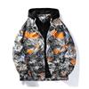 Fake Two-piece Boy Jacket Spring and Autumn New Loose Hooded Jacket