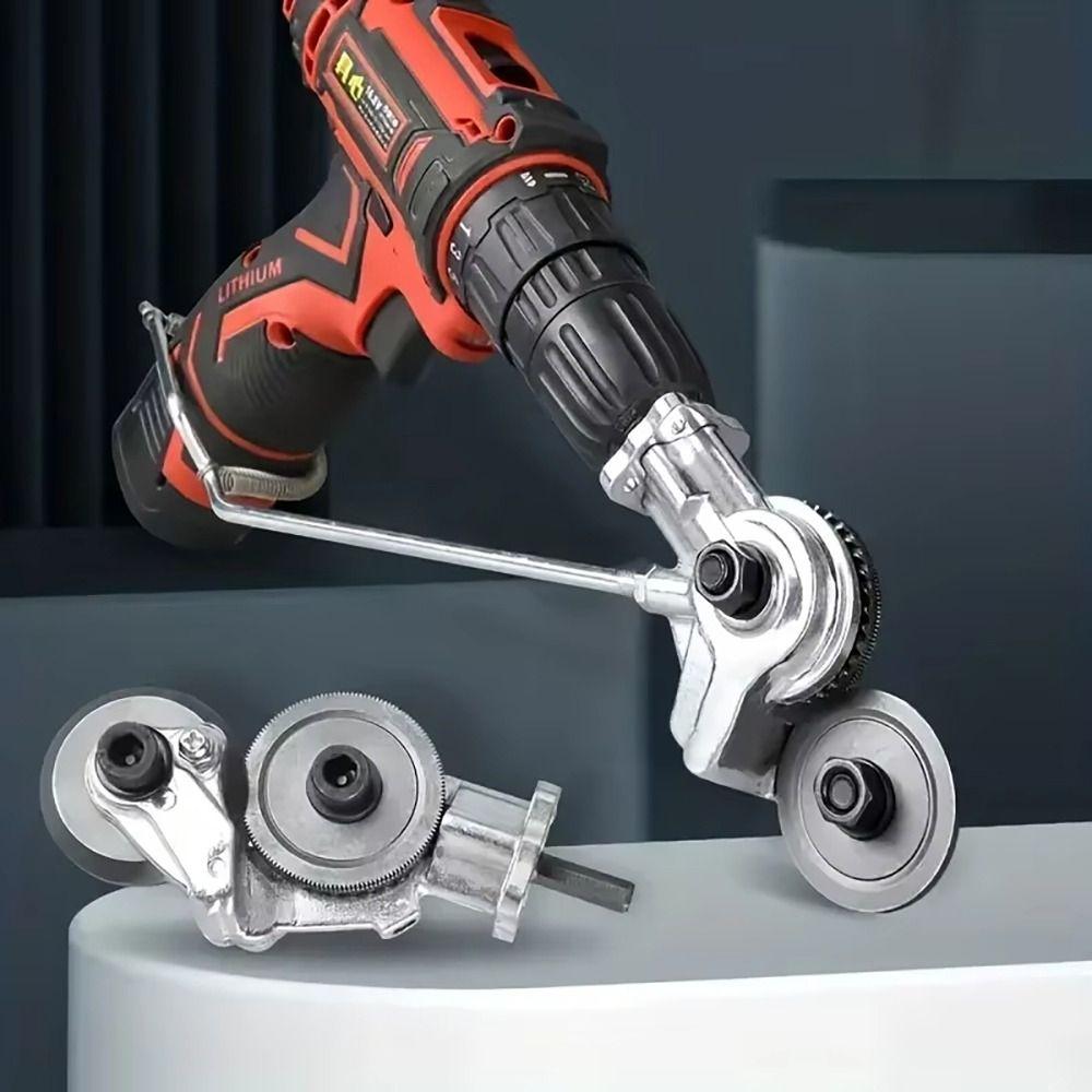 1Set DIY Refitting Plate Shears Universal Nibbler Drill Cutter Attachment  Power Tool Accessories