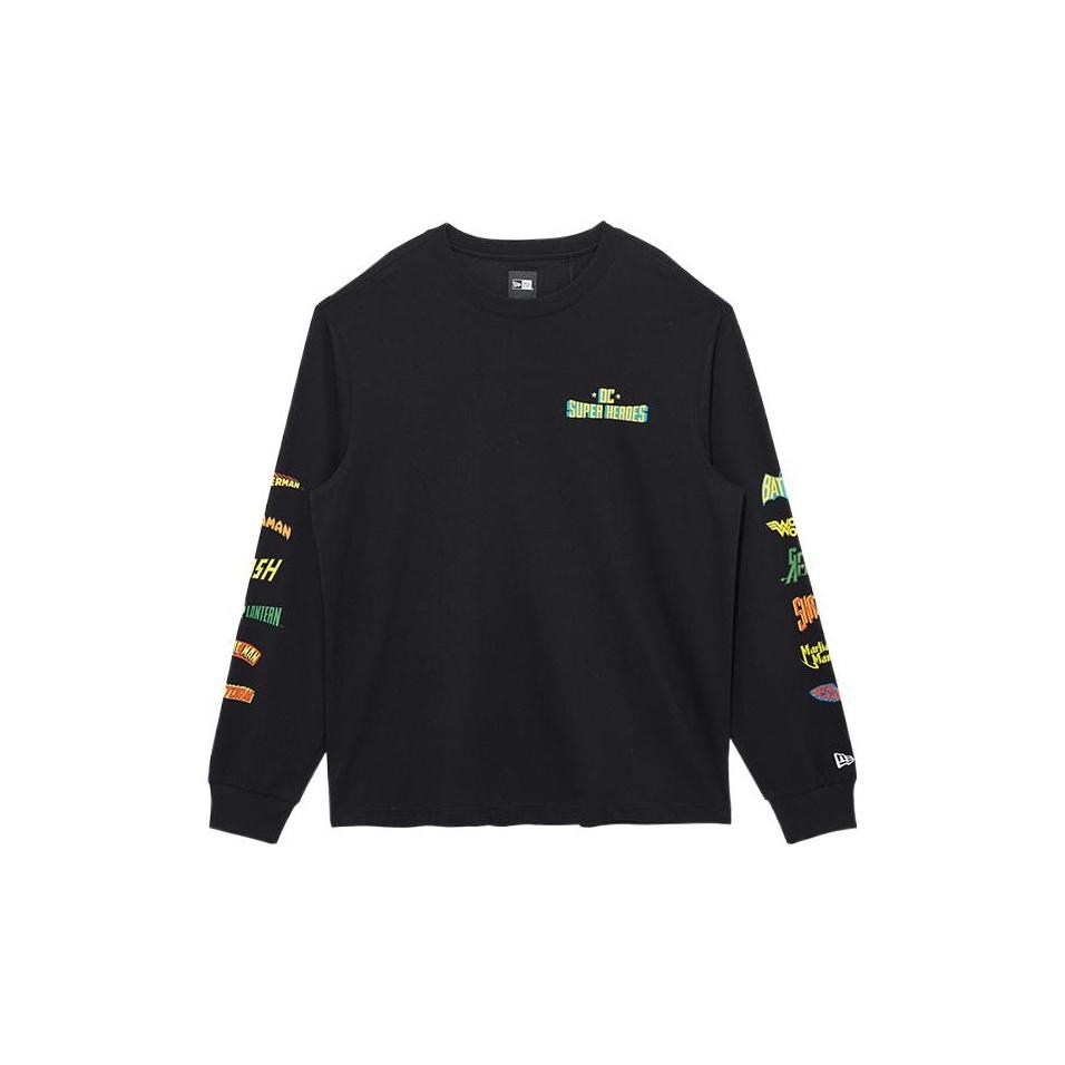 New Era SS22 Superhero Letter Pullover Sweatshirt Unisex sweatshirt Black 13075386