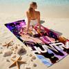 1pc Fantasy Trio Adventure Microfiber Beach Towels Quick Dry Towel Sand Beach Towels Pool for Travel Swim Pool. S072101197