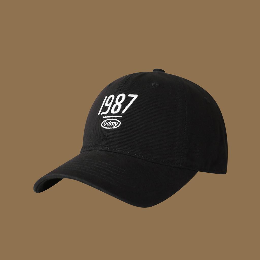 

Cotton Baseball Cap With Embroidered Letters For Casual Style And Sun Protection чорний