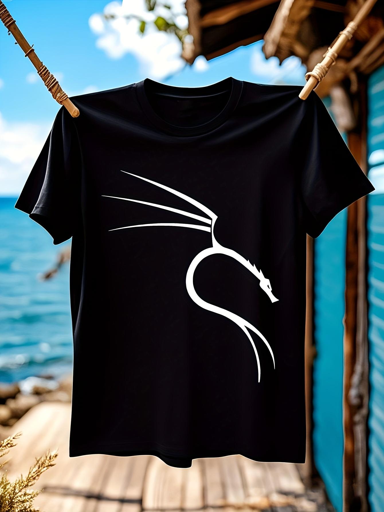 Kali Linux Graphic Tshirt Graphic Tshirt - Black with Whi... XXXL