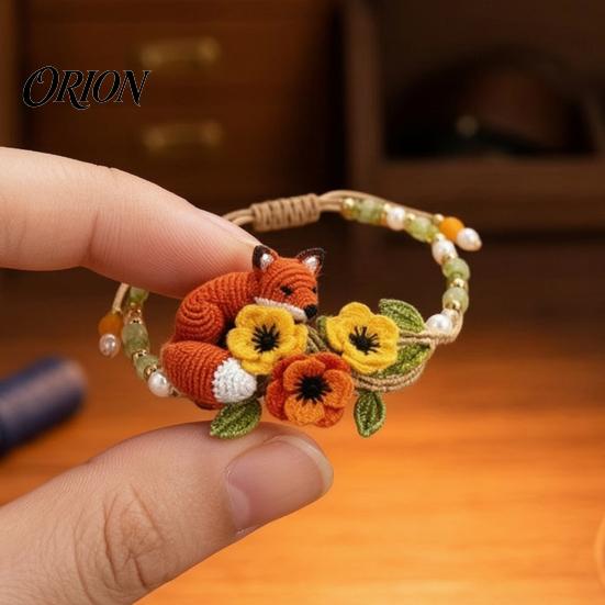 Portable Arts Crafts for Adults DIY Beaded Bracelet Making Kit, 3D Hummingbird Butterfly Fox Relaxing Hobbies Stress Relief Craft Beginner-Friendly
