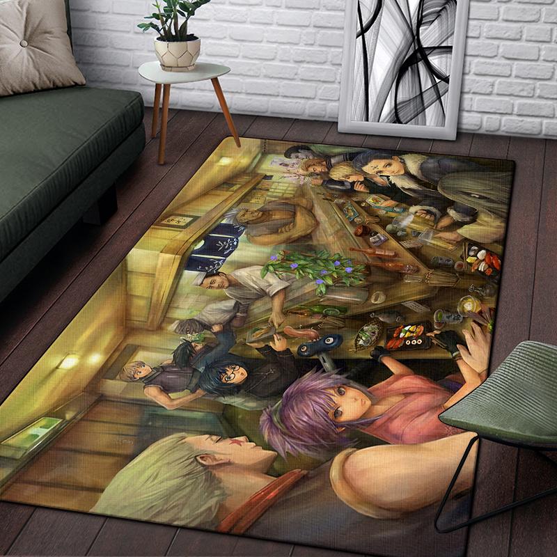 Hunter X Hunter Carpet for Living Room,Soft Flannel Rug for Bedroom ,Anti-Slip  BATHROOM Mat,  Baby Play Mat, Kitchen Mat