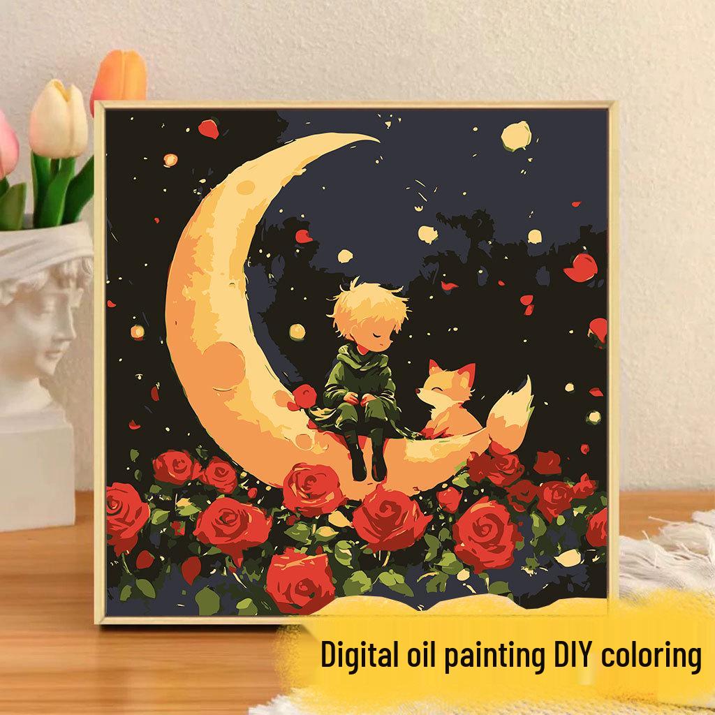 Kit Pittura ad Olio Digitale Anime Demon Slayer Fai da Te per Bambini