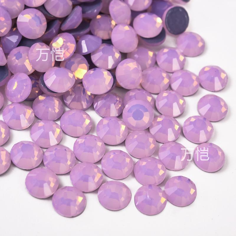 Imitation Glass Hot Diamond Rhinestone, Hot Melt Adhesive Bottom Protein Porcelain White Diy Crystal Beauty Clothing Accessories