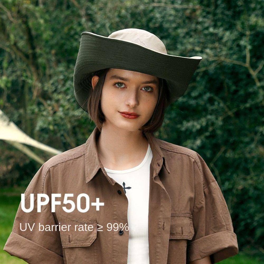 

Wide Brim Bucket Hat Anti-UV Mountaineering Caps Fashion Fisherman Cap Camping Hiking