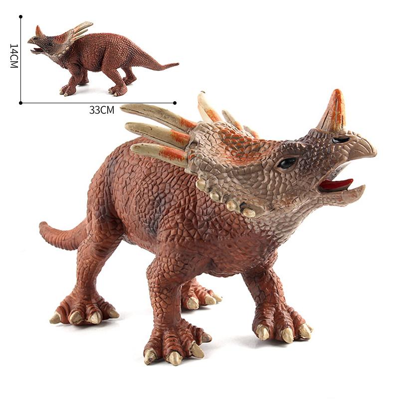 Prehistoric Jurassic Dinosaurs World Tyrannosaurus Styracosaurus Animal Figurines Large Model Action Boys Kid Toys Gift Children