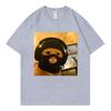 Cat Wearing Mask Funny Meme T Shirt Unisex Unisex Fashion Loose Short Sleeve Tshirts Summer Casual 100cotton Tshirt Streetwear