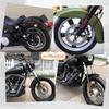 Harley 883 XL1200 Hinterradschutzblech mit Reflektorstreifen