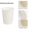 50pcs 270ml-700ml Double-Layer Disposable Coffee Cups White Paper Cup for Hot/Cold Water Milk Juice Tea for Party Picnic Travel