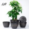 Aerated Soil Planter Flowerpot with Built-In Drainage System Rustic Style Garden Container