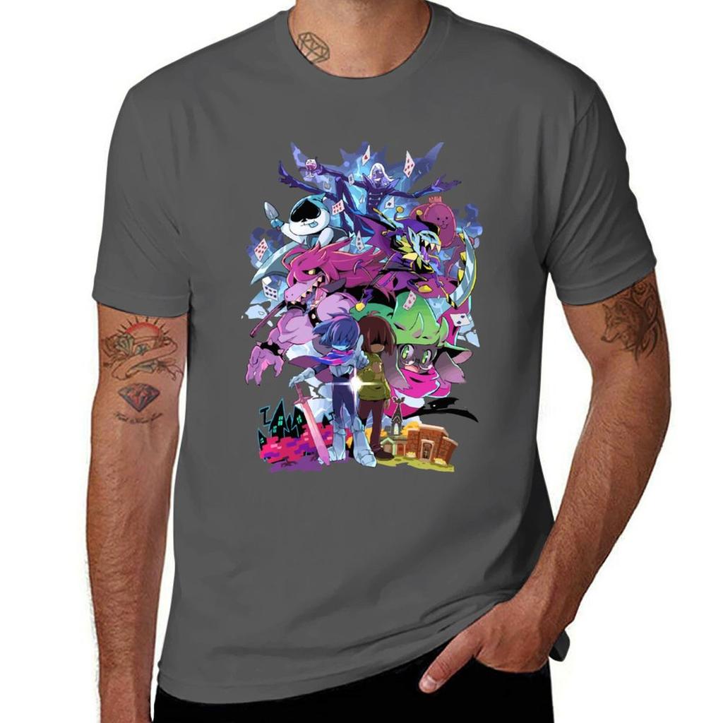 Deltarune Adventure TShirt Classic Graphic Short Sleeve Top TShirt