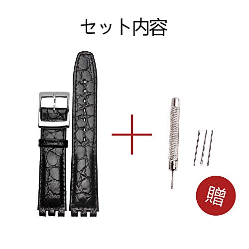 ZHUOLEI Replacement Watch Strap for Swatch, 17mm (Includes 3 Spring Bars, Spring Bar Remover, and Box)
