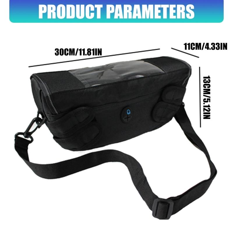 Weatherproof Motorcycle Front Pack Organizer Crafted from Tear Resistant Oxford Cloth Ideal For Storing Tools And Essential
