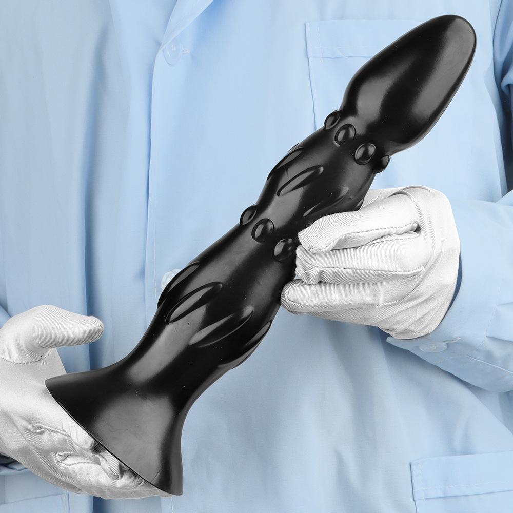 Black PVC Large Dildo Simulated Penis Butt Plug Fisting Big Dick Realistic Cock Strap on Dick Sex Toy