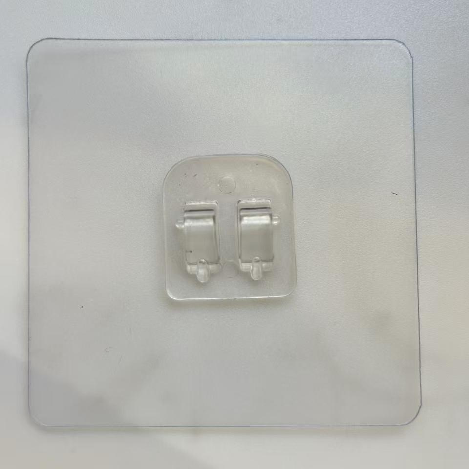 Claw Buckle No-Trace Adhesive Hook for Kitchen & Bathroom - Strong, Transparent, Punch-Free Storage Solution