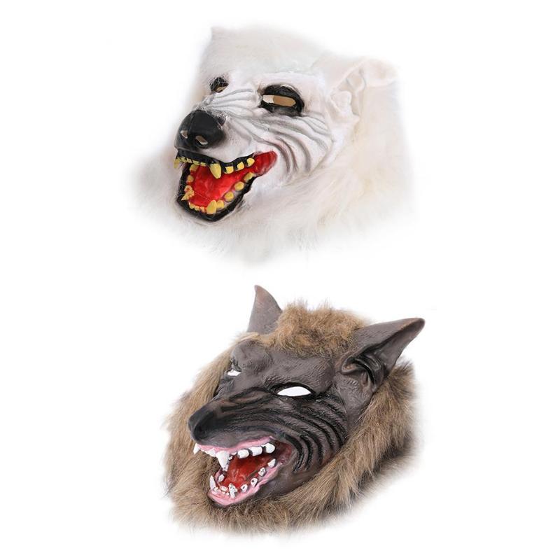 MagiDeal Marr/ón M/áscara de Lobo Animal Cabeza Traje de Disfraces Partido Halloween Regalo