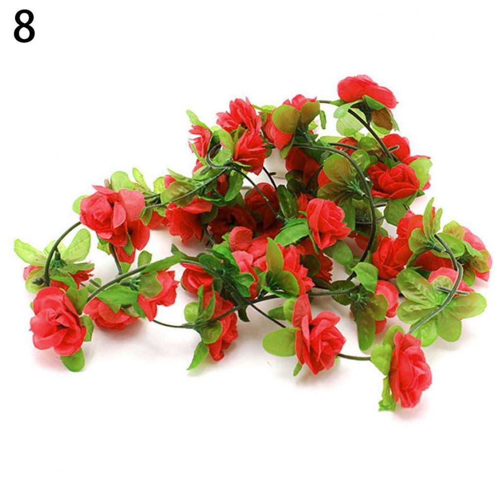 Monoceros Garden Home Wedding Party Decor Fake Flower Garland Artificial Rose Blossom Vine