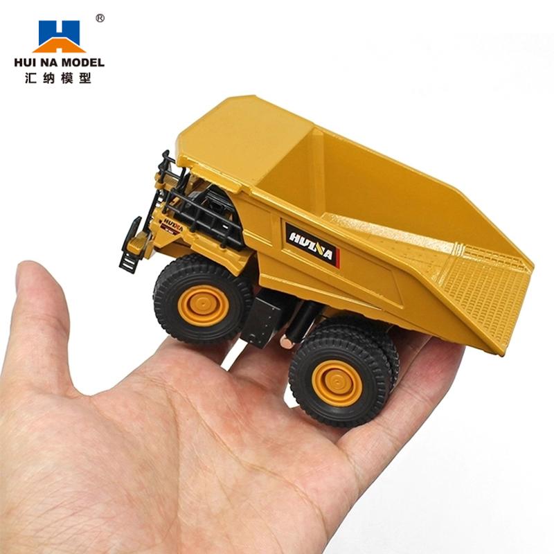 Huina 1812 1/60 Small Diecast Alloy Dump Loading Truck Model Metal Die Cast Car Toys Young Boys Vehicle Collection Household Decoration Present