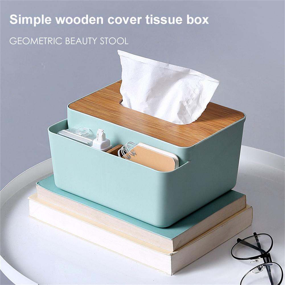 Taschentuchbox, Serviettenhalter, Fernbedienungsaufbewahrung, multifunktionaler Schreibtisch-Organizer, Serviettenhalter