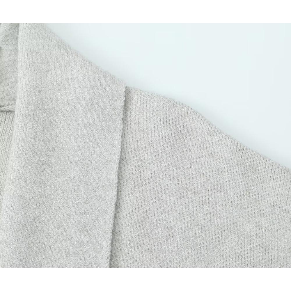 GMXIA Damen Vintage Casual Solid Color Print Herbst Winter Langarm POLO Neck Jacken & Mäntel