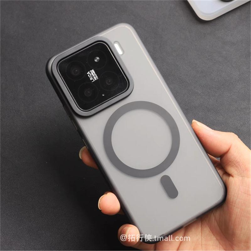 Magnetic Case For Xiaomi 15 14 Pro 17 Mi 17 5G For MagSafe Matte Transparent Phone Back Cover Hard Shell Shockproof Bumper