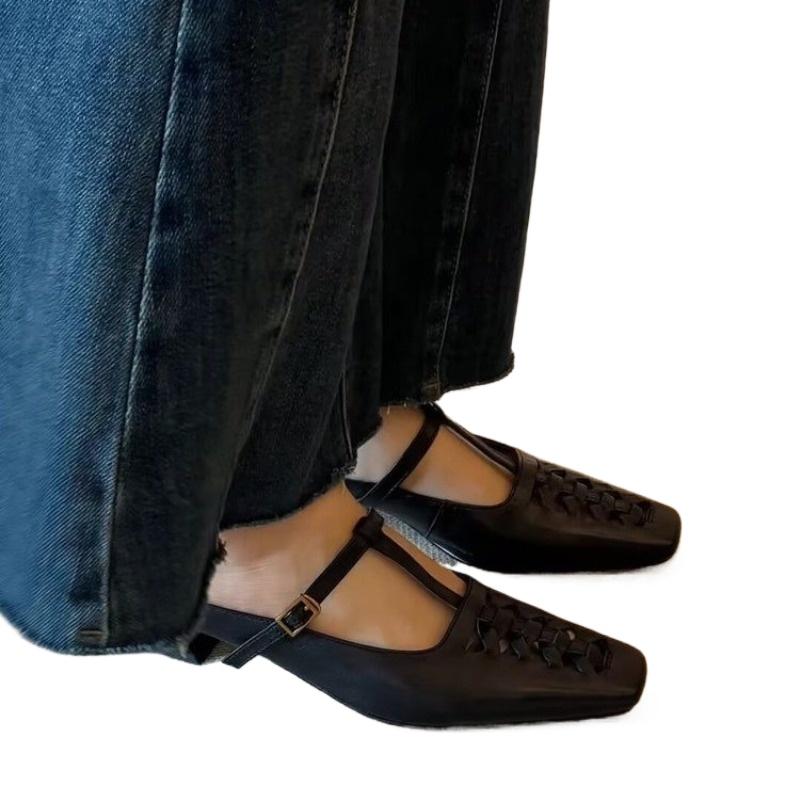 Fashion Ladies Shoes 2025 Fashion Closed Toe Women's Slippers New Belt Buckle Daily Summer Sweet Comfortable Best Seller High Heels