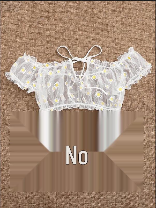 European and American Sexy Mesh See-Through Lingerie Set - 3 Pieces