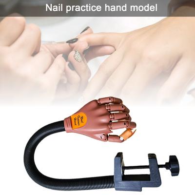 Yousheng 1 Zestaw Model Ręki do Ćwiczenia Manicure Elastyczna Ręka Treningowa do Paznokci Regulowane Palce Zestawy dla Początkujących