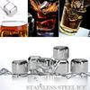 8-teiliges Whiskey-Eiswürfel-Set Edelstahl-Eiswürfel Wiederverwendbare Eissteine Für Whiskey-Getränke Kaltes Werkzeug Barzubehör