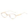 Oval Retro Sunglasses Lightweight Small Frame Metal Sun glasses Metal Frame Eyeglasses Water-Resistant Fashion Outfit Cycling