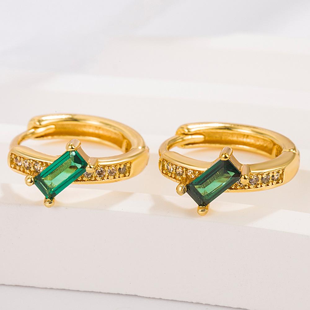 

Серьги с зелеными бриллиантами и цирконием, серьги, модные, нишевые, высокого класса, Sense