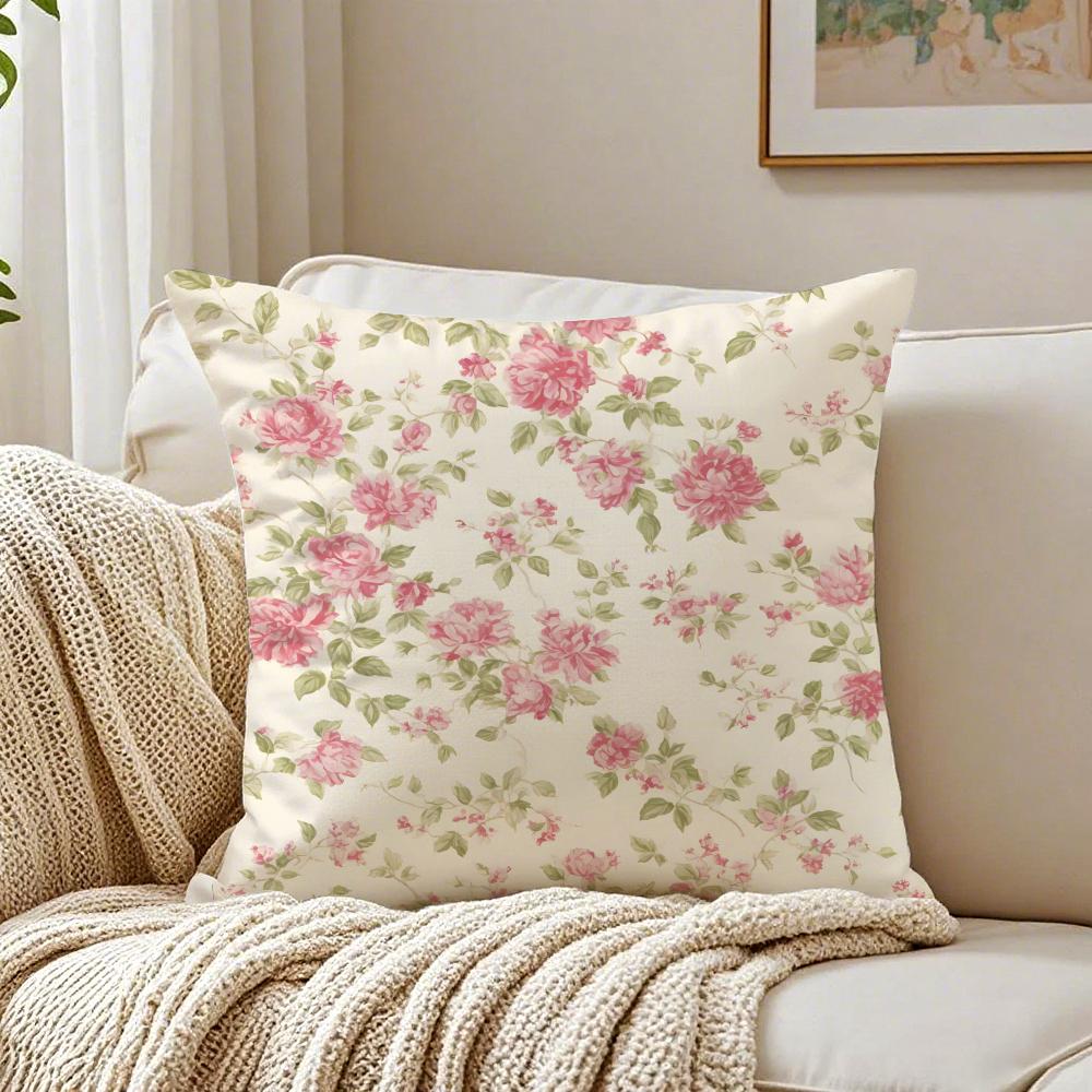 Frische Blumen Elegant Und Schön Einfache Kissenhülle Kissenbezug Milbenschutz Wohnzimmer Sofa Dekor Kissen Zimmer