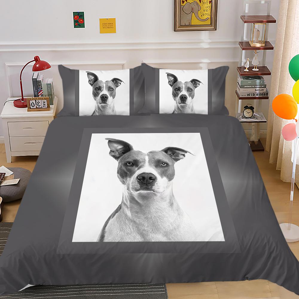 New Fashion Comforter Cover Set Dogs Bedding Sets Pets Printed Duvet Covers Queen King Size Home Textiles with Pillowcase Soft Bed Sets