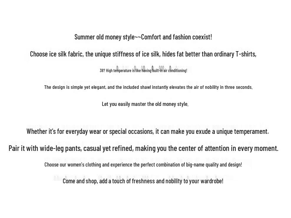 VICTORIA&VERA Women's Detachable Shawl Sleeveless Ice Silk Knit Top