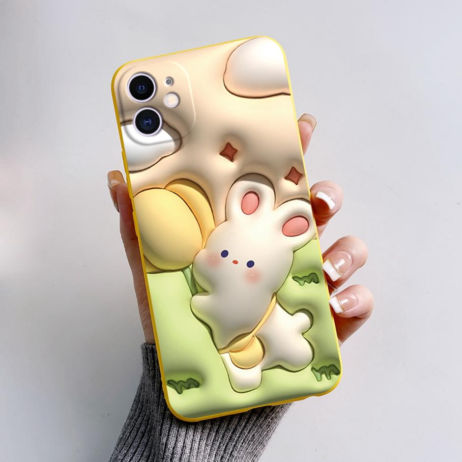 Cartoon Case For iPhone 12 Mini Mobilie Phone Soft Silicone Protective Covers For iPhone 12Mini Shockproof Fashion item Housings