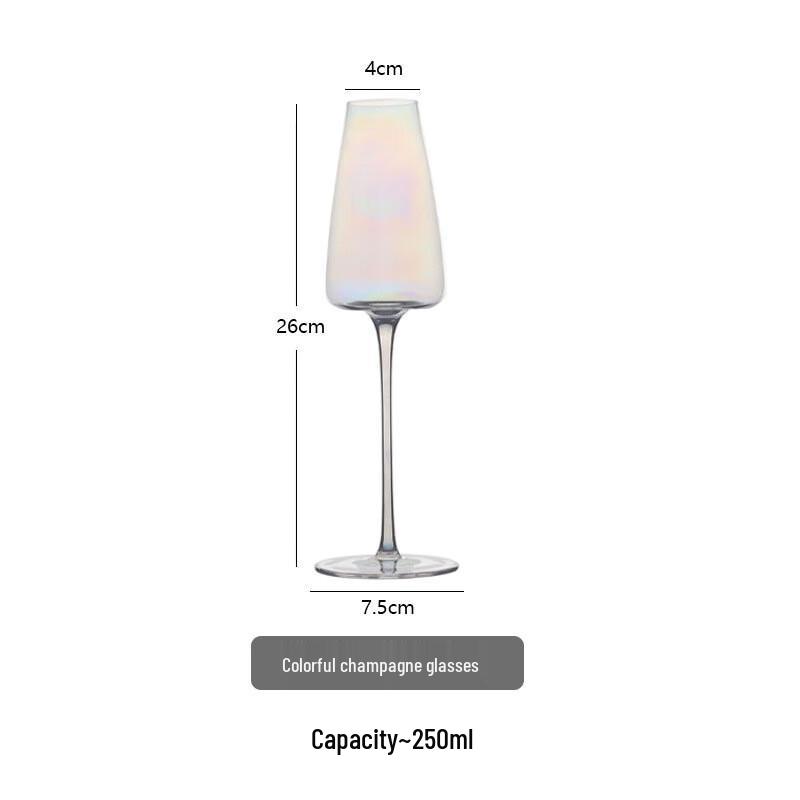 Shangqi Glass Champagne Flute and Cocktail Glass Set