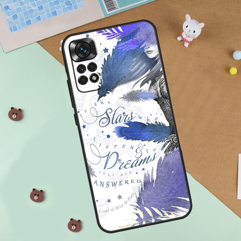 A Court Of Mist And Fury Case For Xiaomi Redmi 14C 10C 12C 13C Cover For Redmi Note 13 Pro 14 9 10 11 12 10S 11S 12S