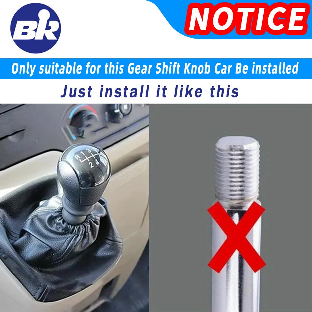 New Product 5/6 Speed Manual For Ford Transit Van MK7 (2006-2014) Automotive Interior Gear Stick Shift Knob Lever Black Sliver