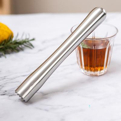 Milk Tea Tools Stainless Steel Juicing Rod Crushed Ice Strong Mashing Stick Juicing Effort Saving Hammer Icer Family