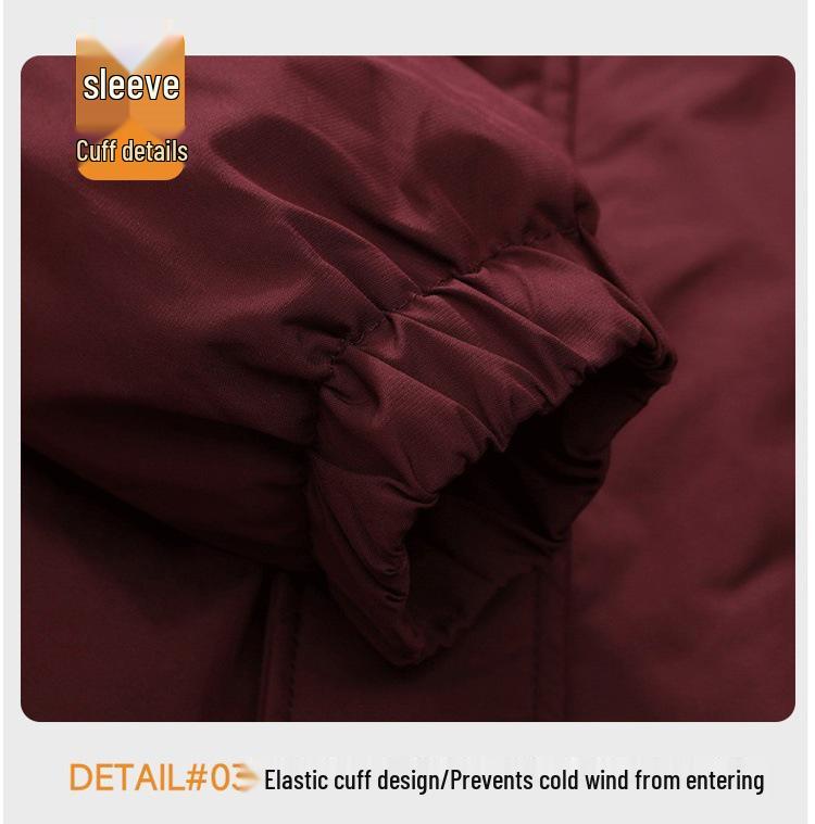 Nowa Męska Unisex Amerykański Styl Kurtka Casual z Klapami i Trzema Paskami z Pluszowym Podszyciem