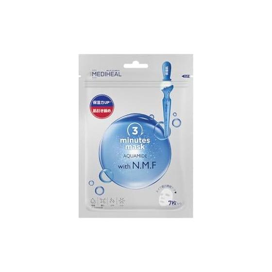 MEDIHEAL [Оригинальный продукт] 3-минутная тканевая маска Aquamide с N.M.F Mediheal 3-минутная тканевая маска Aquamide с N.M.F Маска для лица 7 листов (х 1)