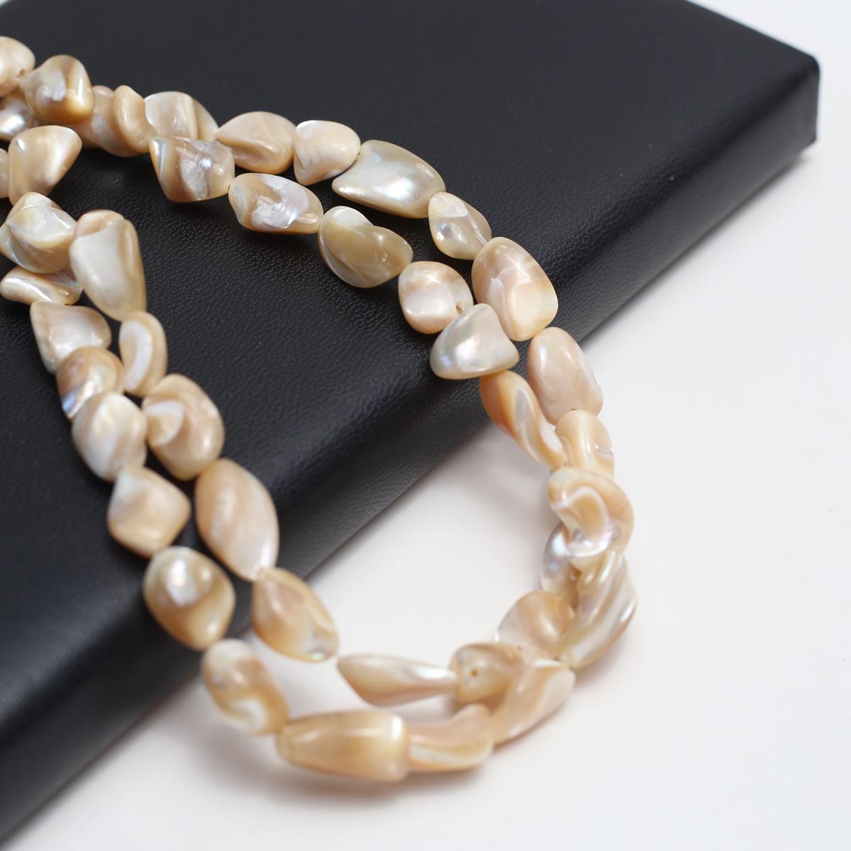 

Бусины из морских ракушек Натуральные морские ракушки Неправильные бусины 9x12мм Для изготовления ювелирных изделий DIY Ожерелье Браслет Серьги Аксессуар Длина 38см 9x12mm