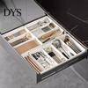 Kitchen Drawer Divider Telescopic Tableware Storage Box Classification Organization Expandable Large Capacity Multi Space-saving Utensil Holder